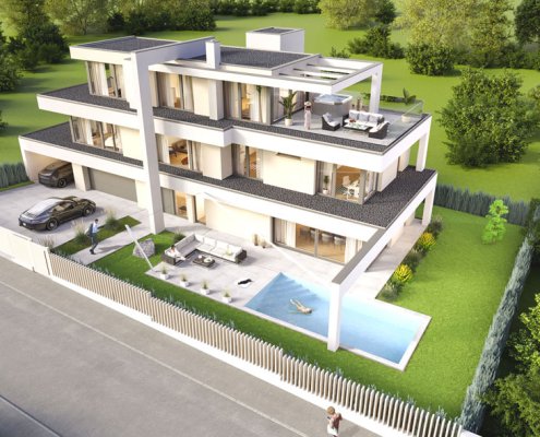 wir bauen diese moderne Villa in Perchtoldsdorf